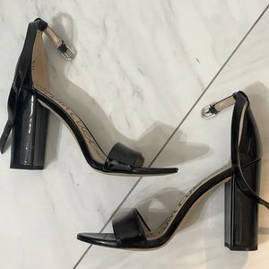 Sam Edelman patent leather strappy heel size 7